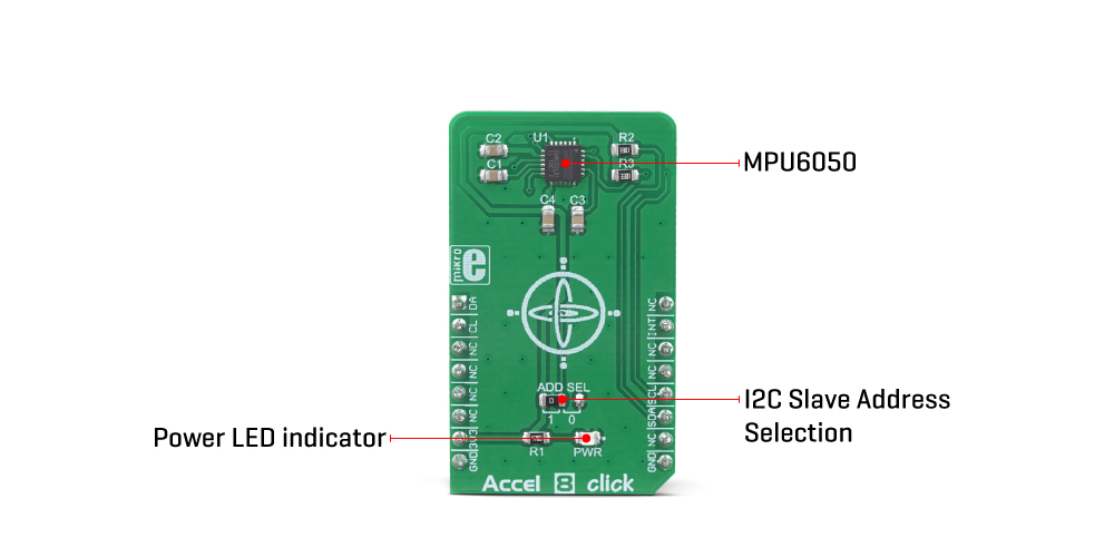 MikroE Sensors Accel 8 Click