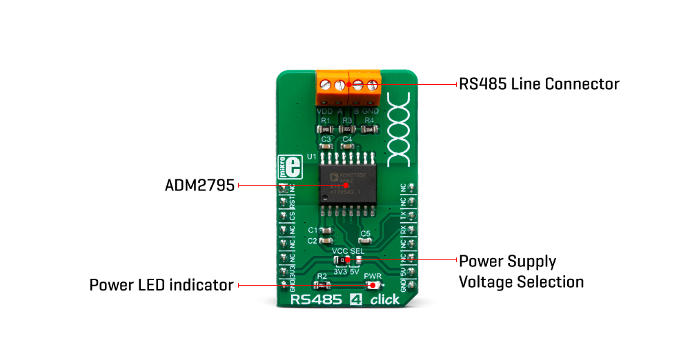 Mikroe Interface RS485 4 Click