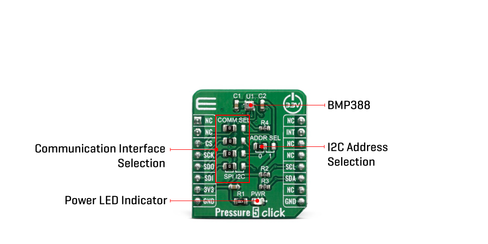 Mikroe Click Boards Sensors Pressure 5 click