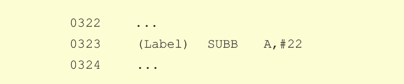 SUBB A,#X