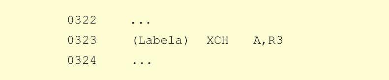 XCH A,Rn XCH A,Rn