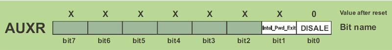 AUXR register (Auxiliary register)