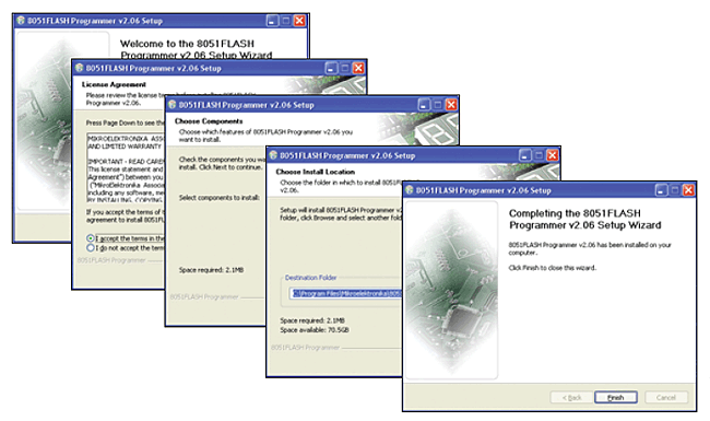 8051 Flash setup installation