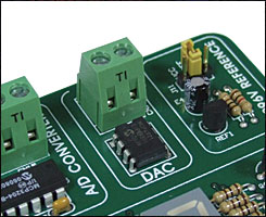 Easy8051A 12-bit D/A converter MCP4921 Easy8051A 12-bit D/A converter MCP4921