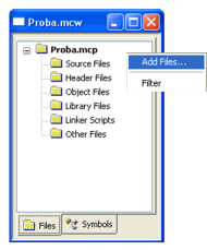 Adding files