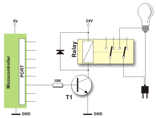 Connecting relay