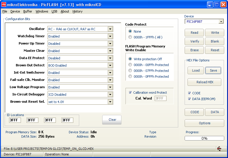 PICflash programming software PICflash programming software