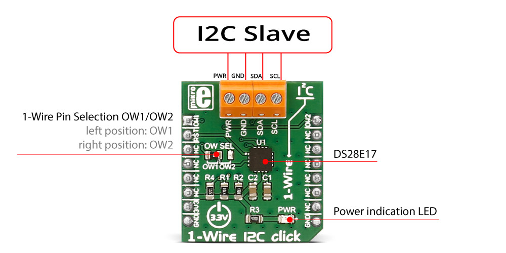 1-Wire I2C Click Board™