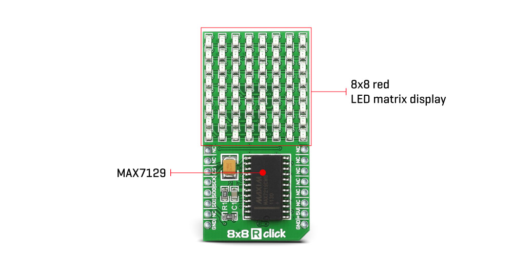 MikroE Display 8x8 R click