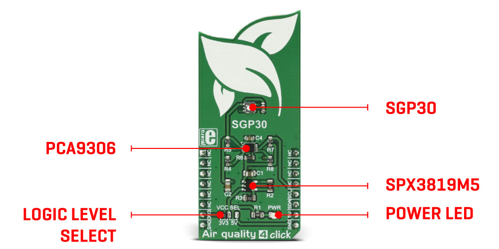 MikroE Sensors Air quality 4 click