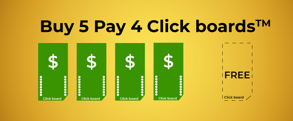 buy 5 play 4 click boards