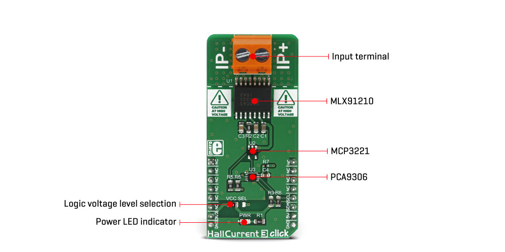 MikroElektronika Click Boards Sensors Hall Current 3 click