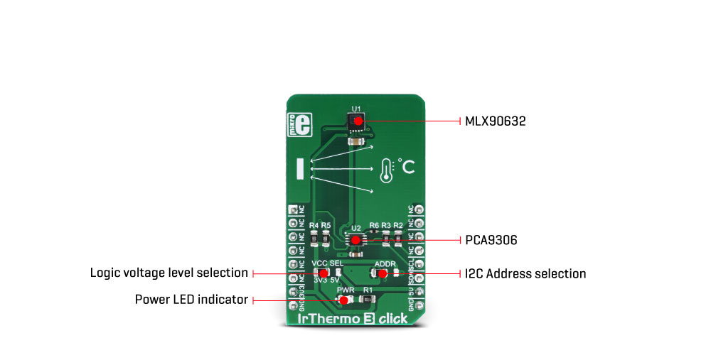 MikroE Sensors IrThermo 3 Click