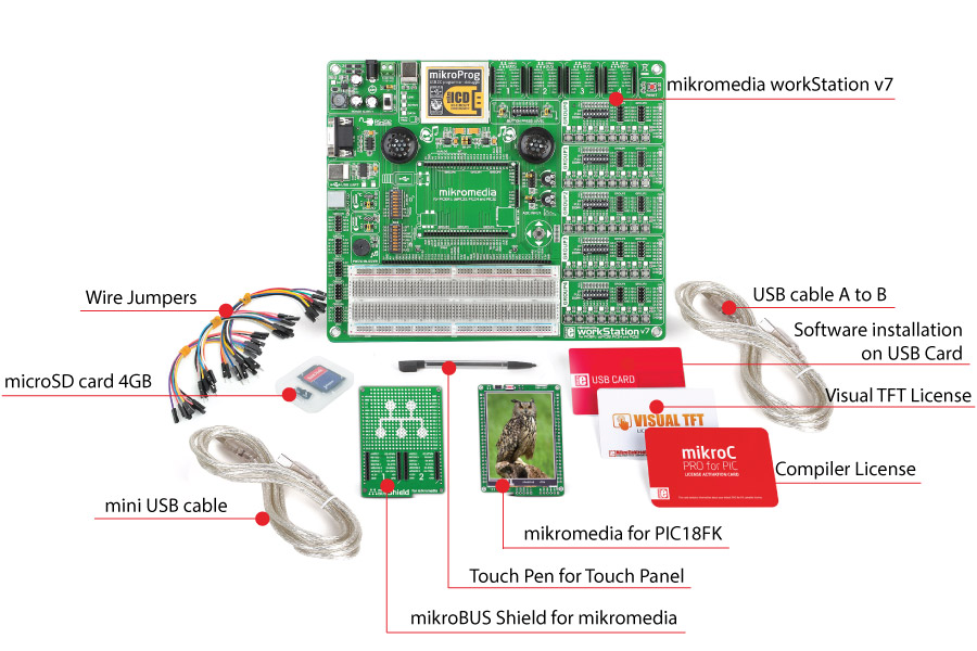 mikroLAB for mikromedia workstation v7 with other equipment