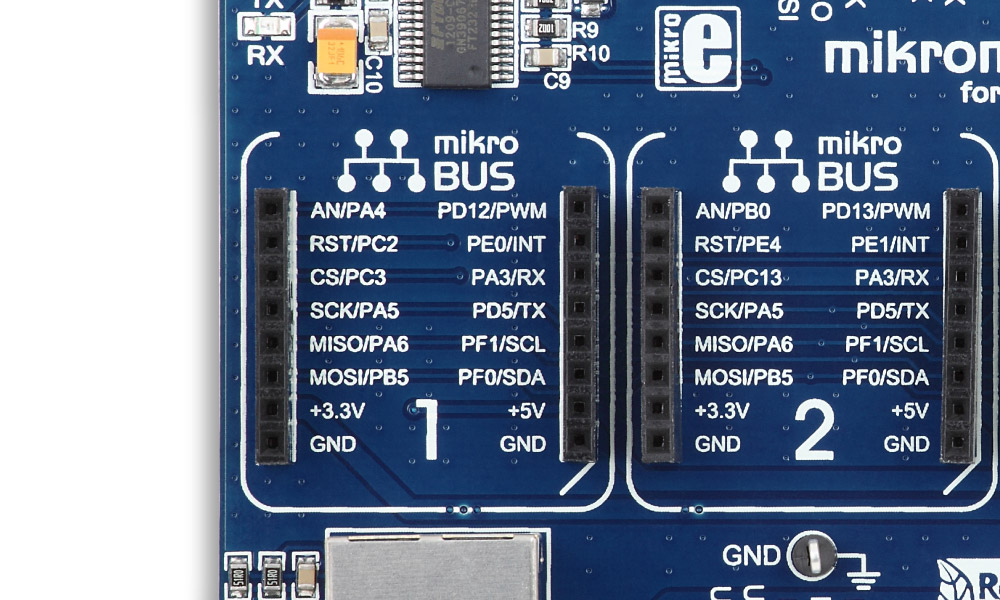 mikromedia Plus for STM32F4 mikrobus