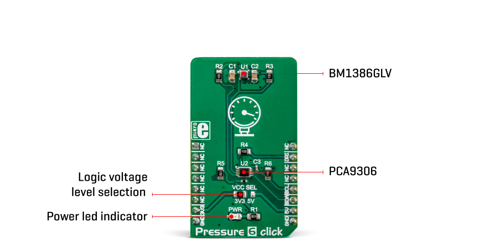 Mikroe Sensors Pressure 6 Click