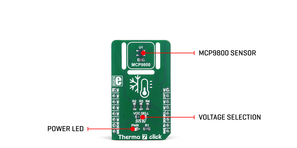MikroE Sensors Thermo 7 click
