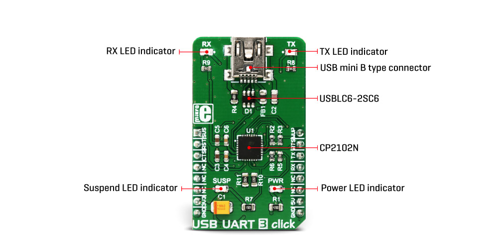 USB UART 3 click