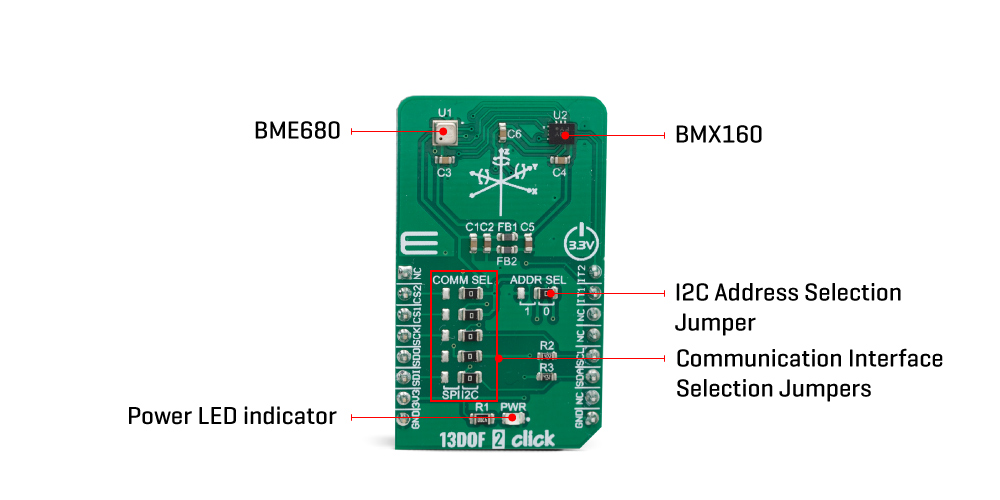 Shop Click Boards Sensors 13DOF 2 click