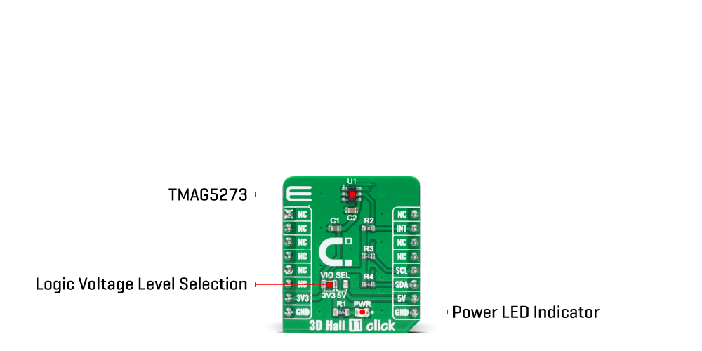 3D Hall 11 Click boards inner