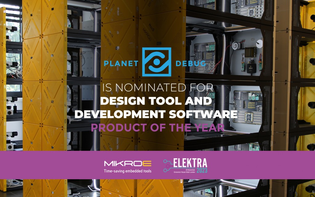 We are finalists of the Elektra Awards for Planet Debug Concept!
