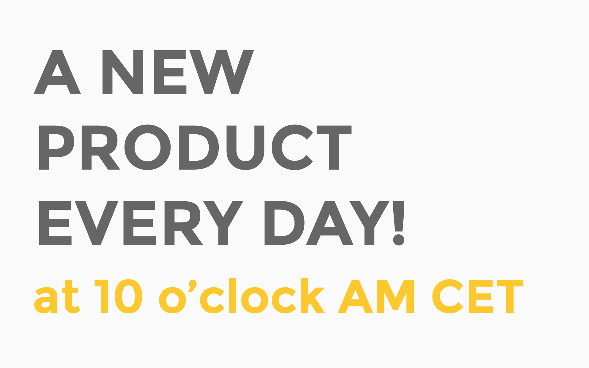 new product every day