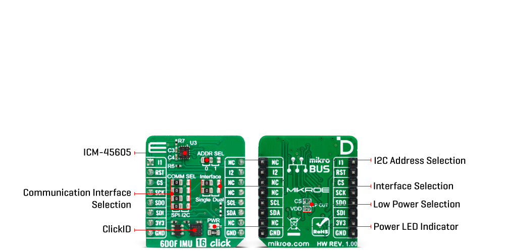 6DOF IMU 16 Click Inner