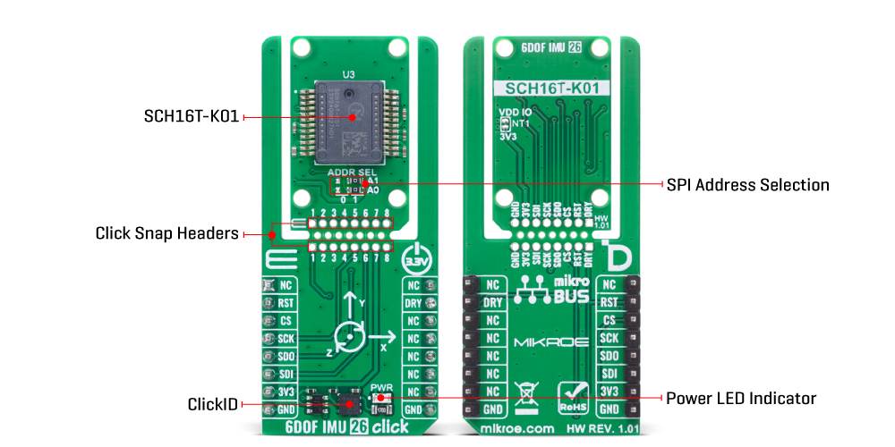 6DOF IMU 26 Click v101 Inner