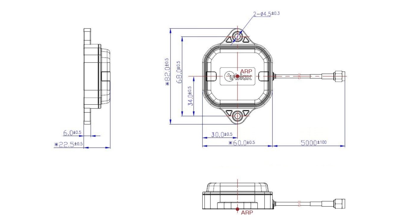GNSS L1/L5 Band Active Antenna - High Precision