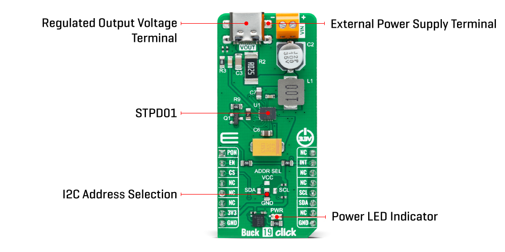 Buck 19 Click Board™ inner