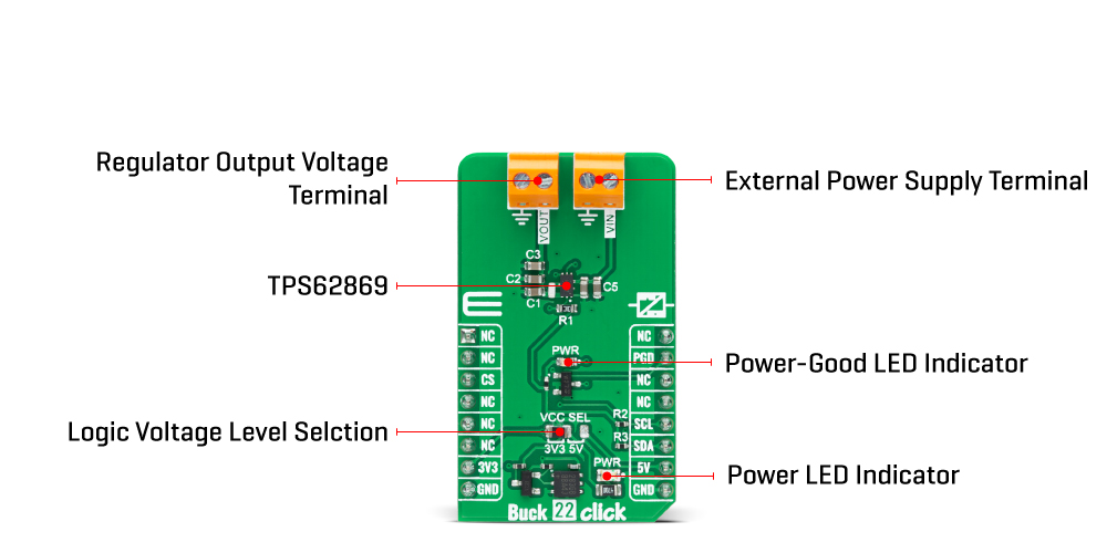 Buck 22 Click Board™ inner