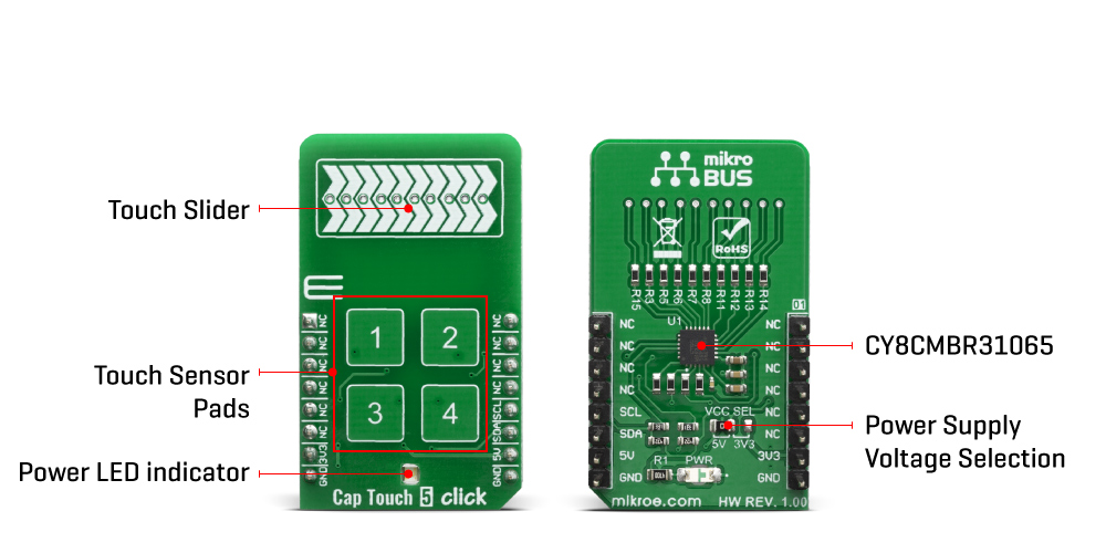 Shop Click Boards HMI Cap Touch 5 Click