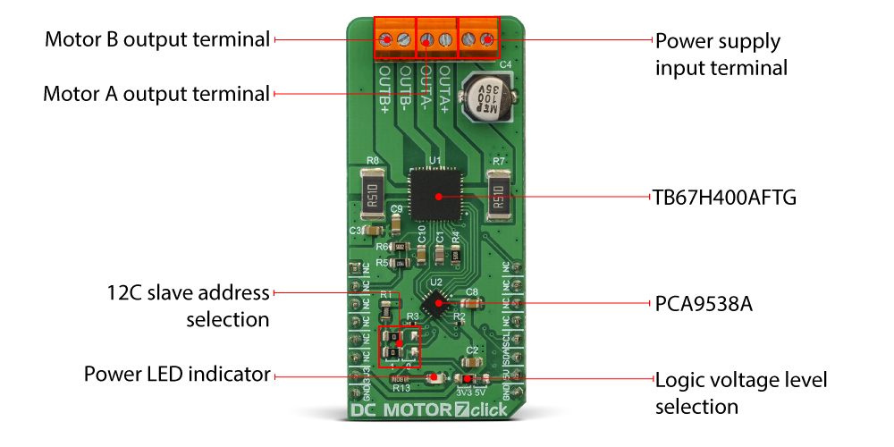 DC MOTOR 7 Click