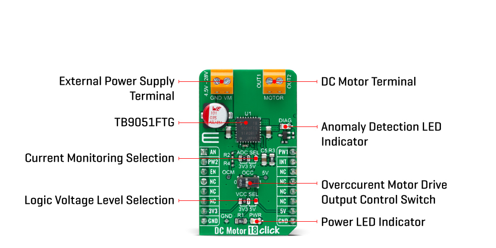 DC Motor 18 Click inneri