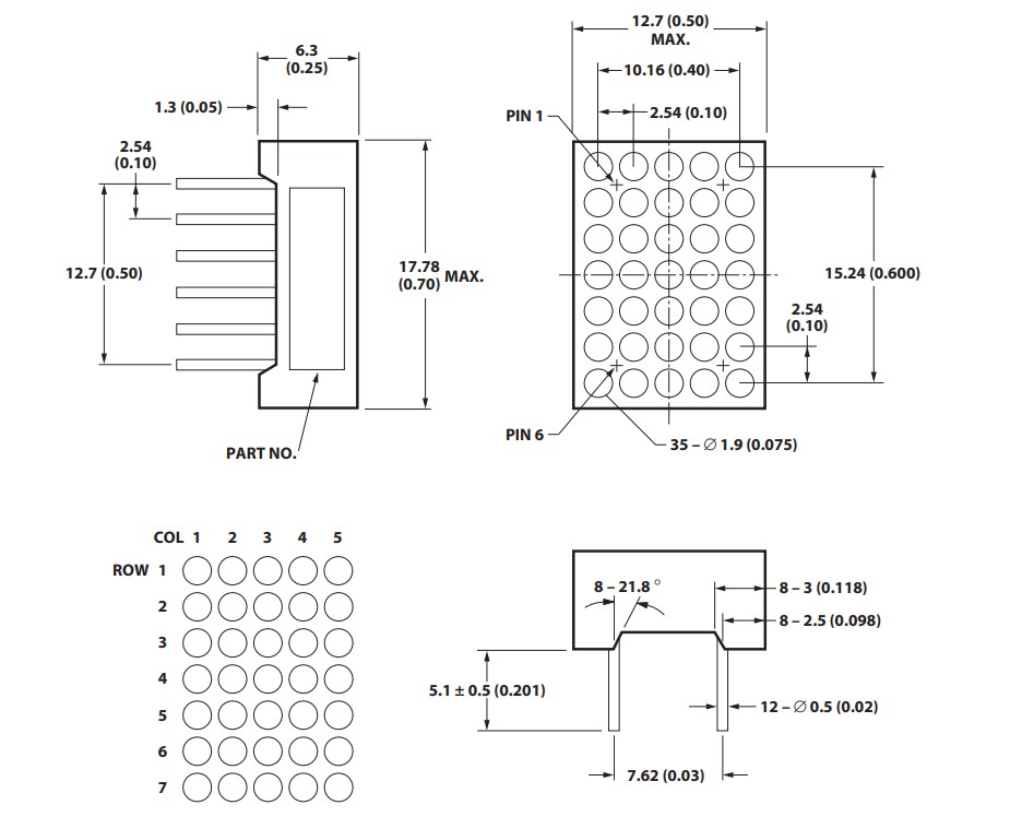 Dot Matrix Mechanical Specifications 1