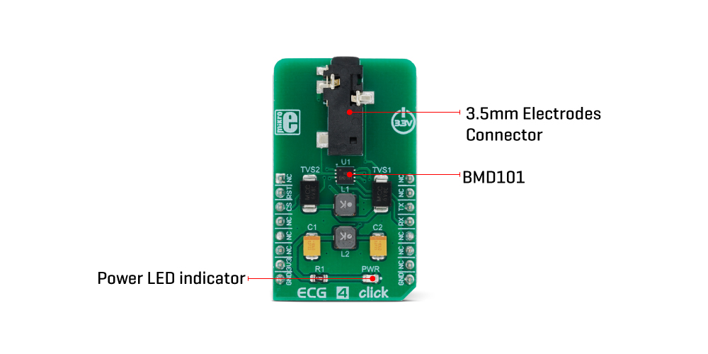 Mikroe Sensors ECG 4 Click