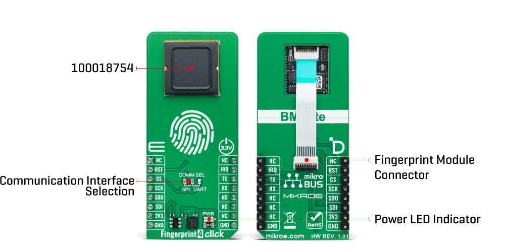 Fingerprint 4 Click Board™ inner