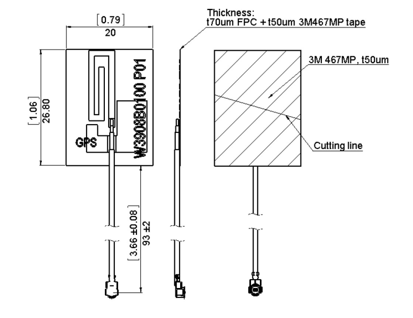 GNSS Active FPC Antenna