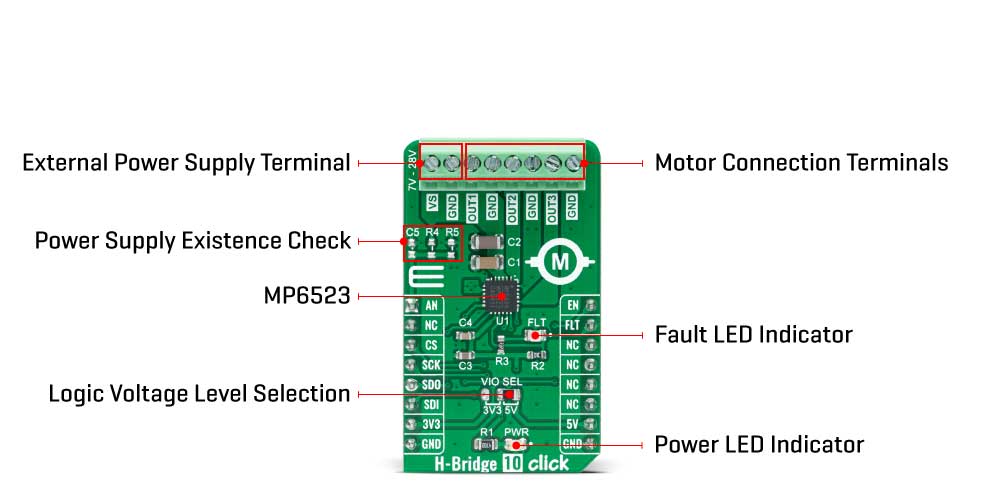 H-Bridge 10 Click inner