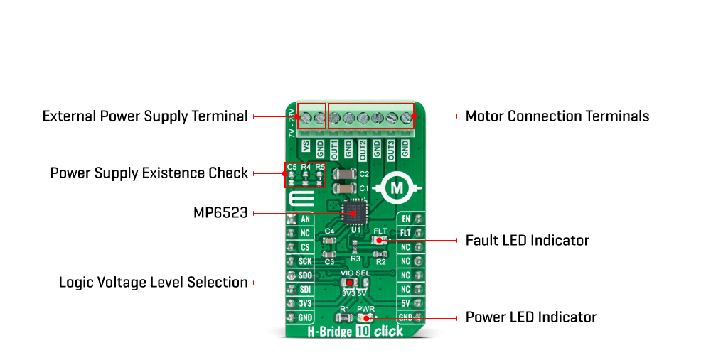 H-Bridge 10 Click inner