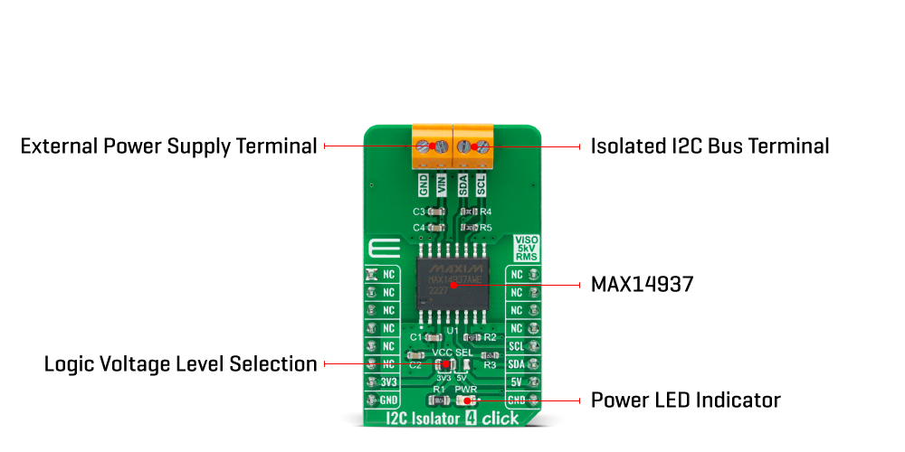 I2C Isolator 5 Click inner