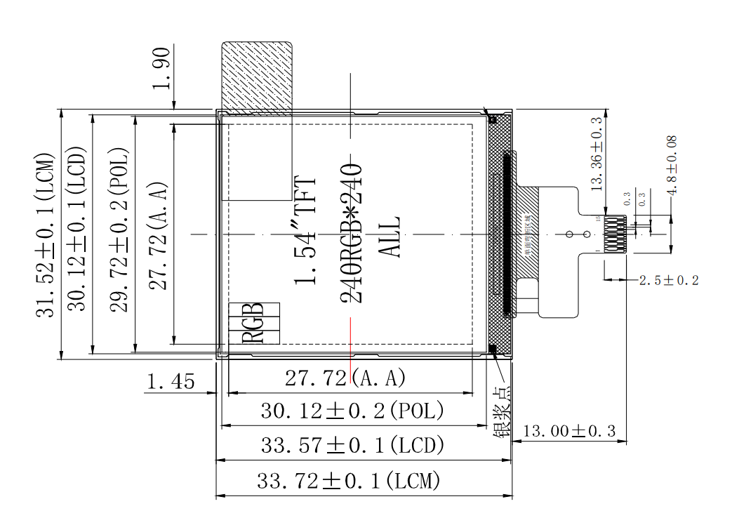 LCD IPS 1.54” Display Image