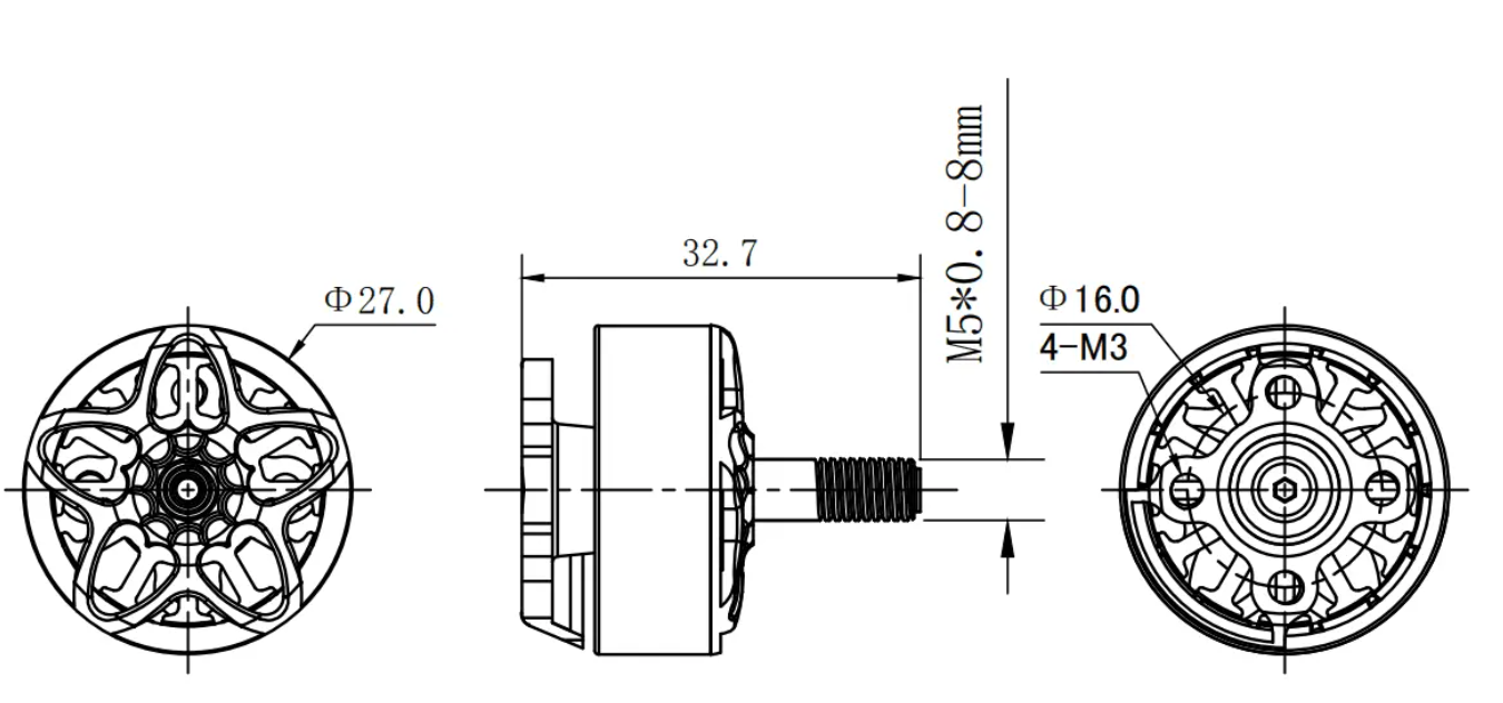 Motor dimensions