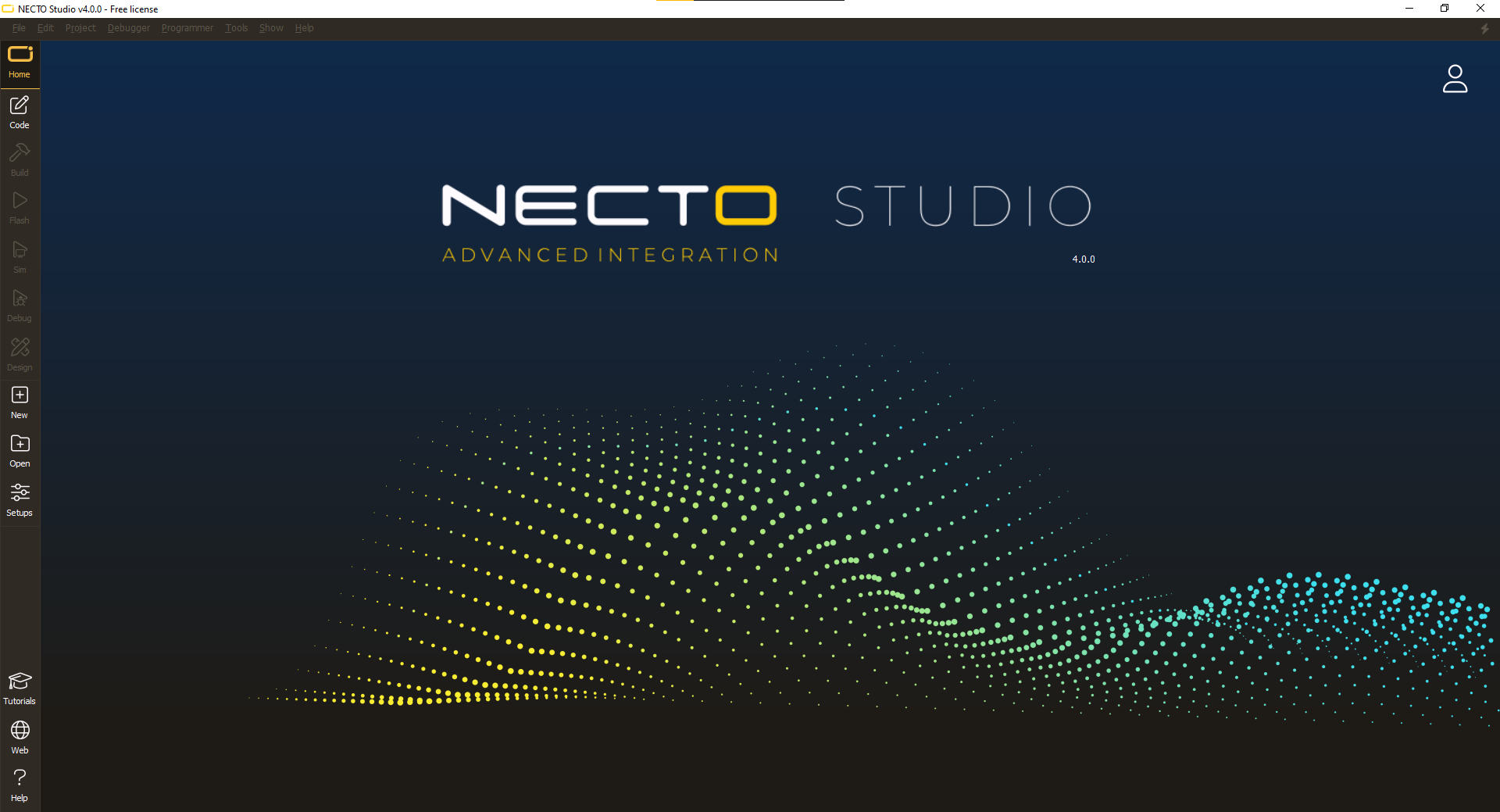 NECTO Studio Welcome Page Redesign