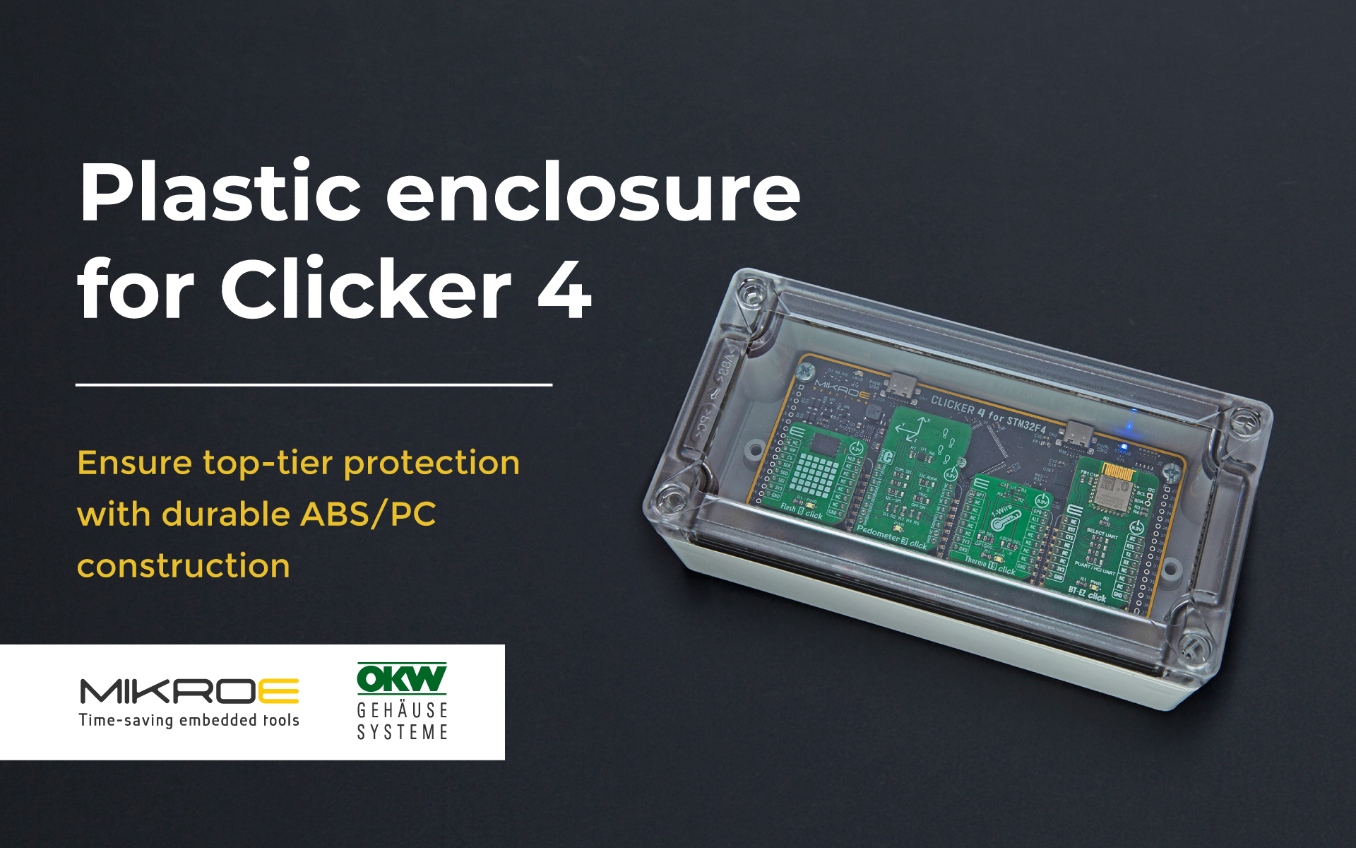 Plastic enclosure for Clicker 4