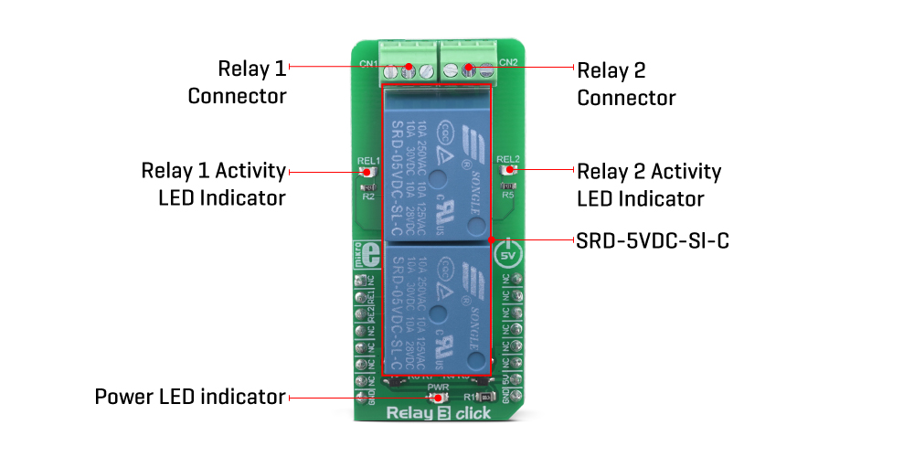 MikroE Miscellaneous Relay 3 Click