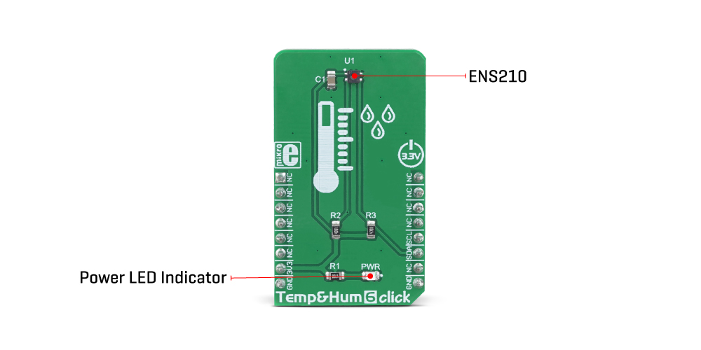 MikroE Sensors Temp&Hum 6 Click