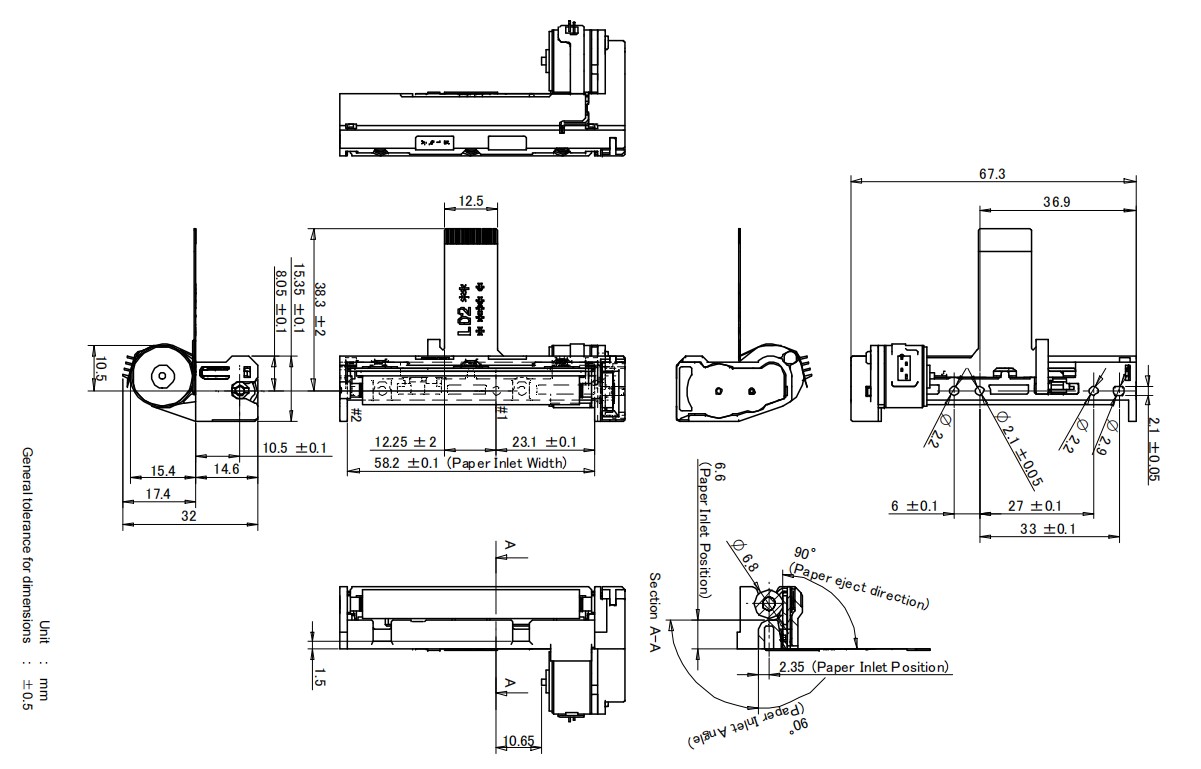 Thermal Printer Head – 7.2V