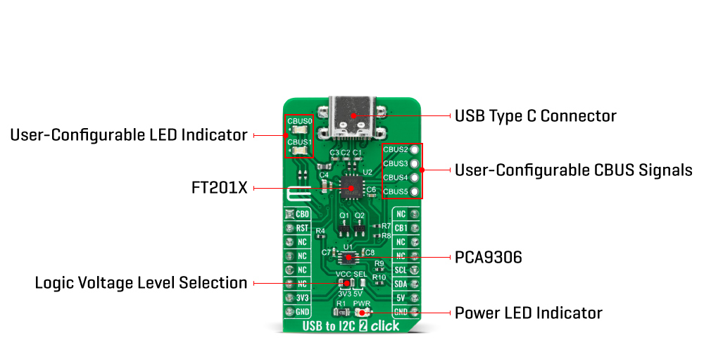 USB to i2c 2 click