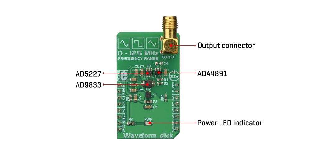 Mikroe Mixed-Signal Waveform Click